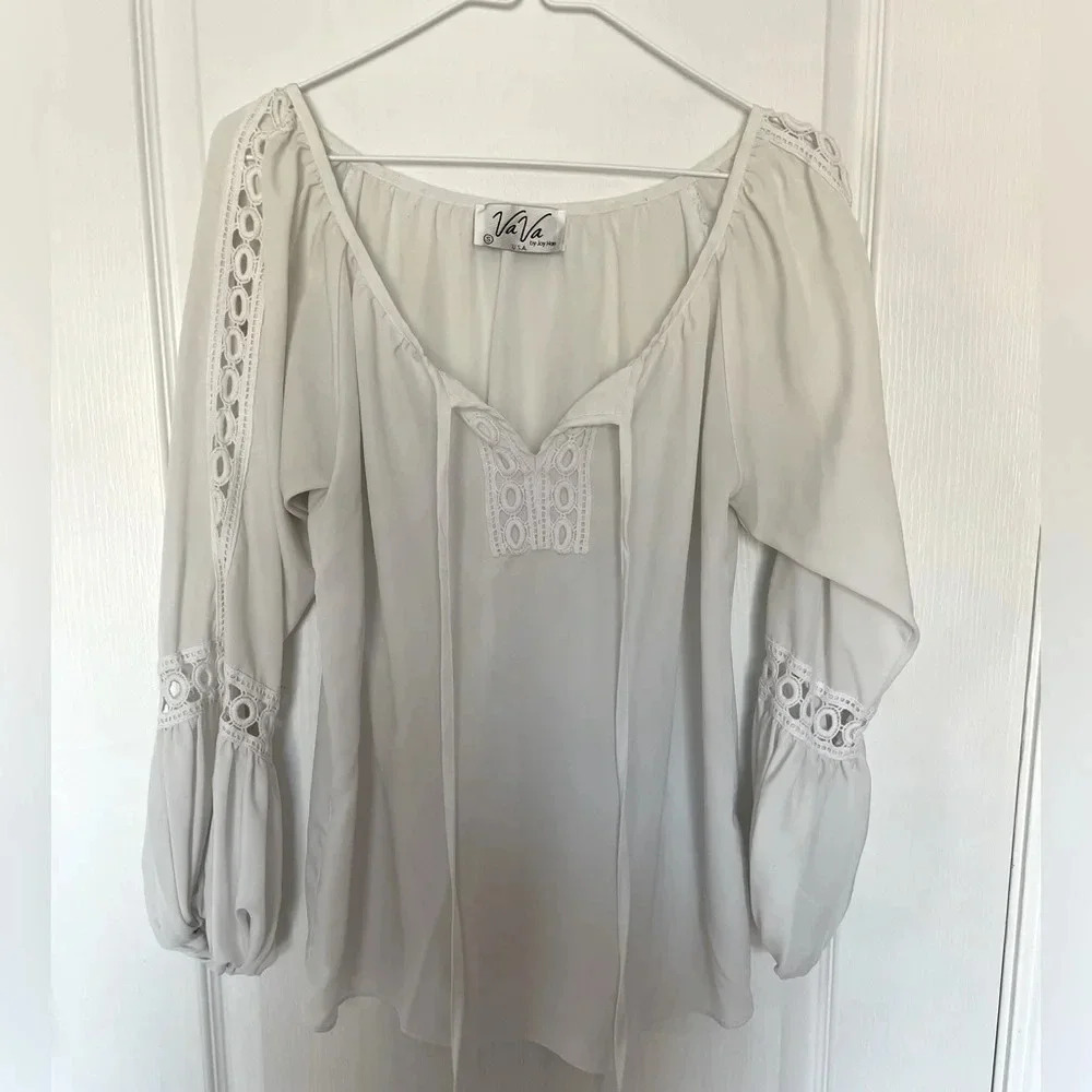 Women's VAVA Silk Blouse Top Sz. S